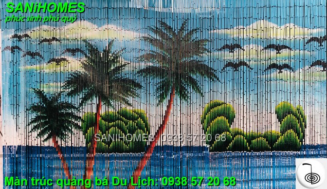 Quảng bá du lịch qua từng bộ màn trúc phong thủy