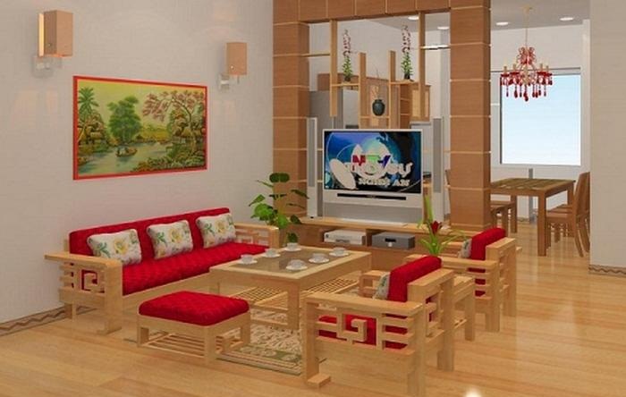 Thảm trang trí salon gỗ