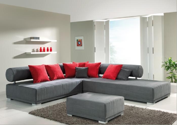 Sofa vải trang trí thảm đẹp