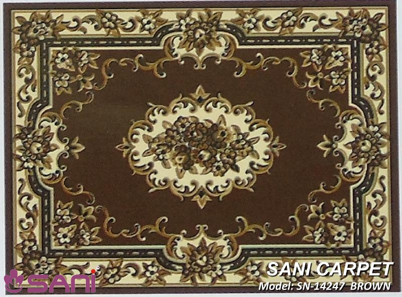 Tấm thảm SN-14247 BROWN gia-tham-sofa-giare-precle-sani-14247-brown