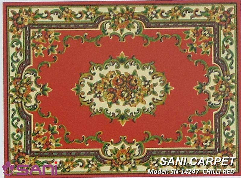 Tấm thảm SN-14247 CHILLI RED gia-tham-sofa-giare-precle-sani-14247-chilli-red