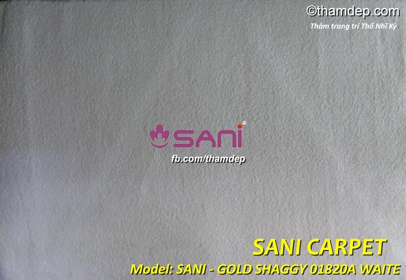 Thảm Thổ Nhĩ Kỳ SANI - SHAGGY 01820A WAITE gold-shaggy-waiter-01820a-tham-tho-nhi-ky-sani
