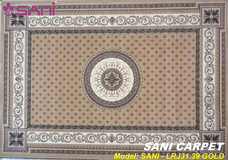 Mẫu thảm chất liệu len tự nhiên - LRG31.39 Gold mau-tham-phong-ngu-tham-len-tu-nhien-rajah 7619-23-gold