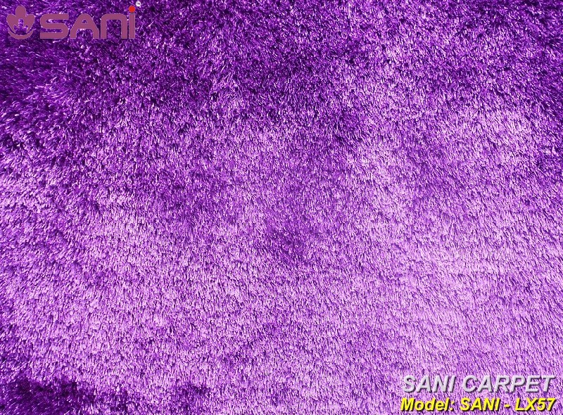Tấm thảm lông xù trang trí phòn ngủ căn hộ - LX57 màu tím mau-tham-phong-ngu-tham-long-xu violet x57