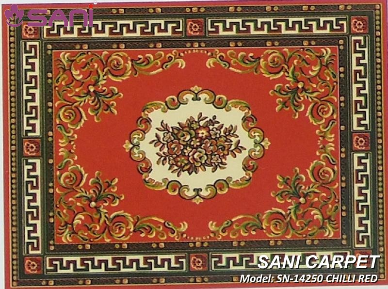 Mẫu thảm trải phòng thờ giá rẻ - Model:14250 RED mau-tham-trai-phong-tho-prede-sani-14250-chilli-red