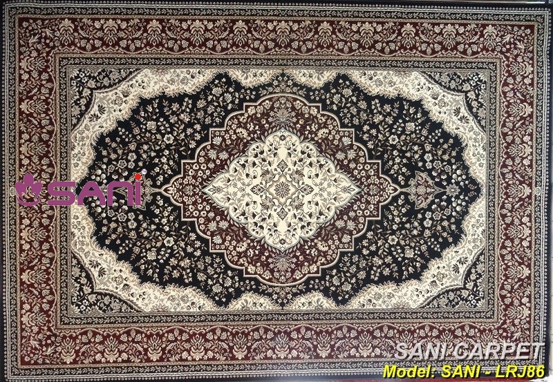 Tấm thảm hoa văn chất liệu len tự nhiên quan-2-tham-len-tu-nhien-maharajah 7606-96 86