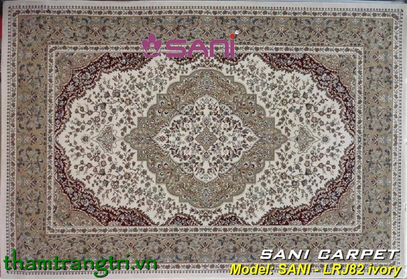 Thảm tấm len tự nhiên SANI- tham-len-tu-nhien-maharajah 41201-21 82ivoory