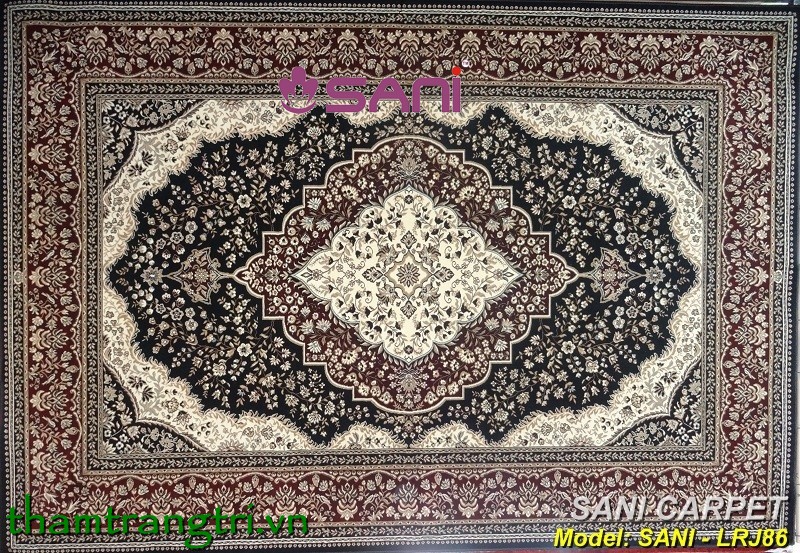 Thảm tấm len tự nhiên SANI-LRJ86 tham-len-tu-nhien-maharajah 7606-96 86