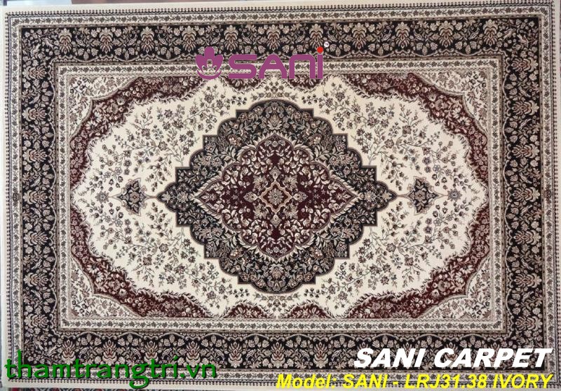 Thảm tấm len tự nhiên SANI- tham-len-tu-nhien-rajah 7606-21-ivory