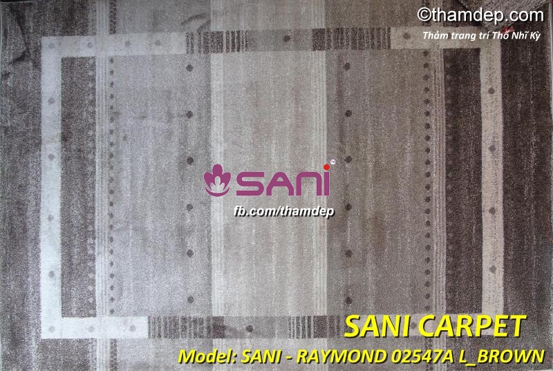 Mẫu thảm tấm Thổ Nhĩ Kỳ SANI-Raymond 02547A L_BROWN tham-tho-nhi-ky-raymond-02547a-sani