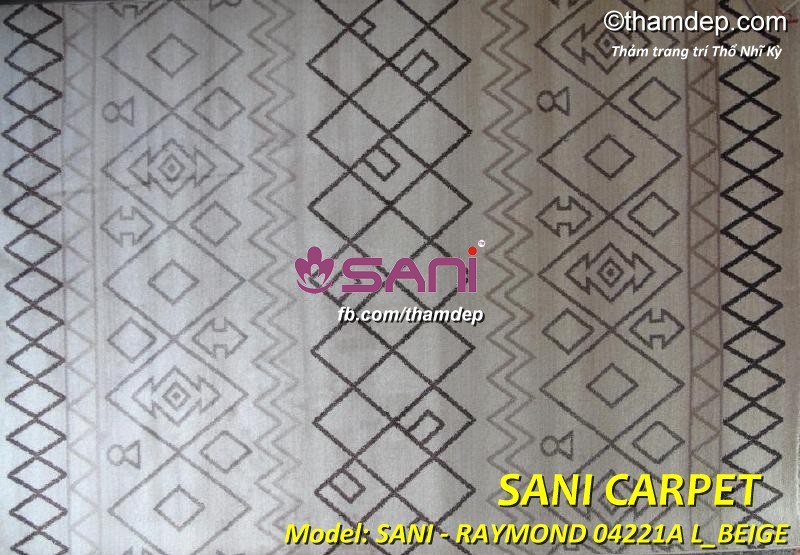 Mẫu thảm tấm Thổ Nhĩ Kỳ SANI-Raymond 04221A L_BEIGE tham-tho-nhi-ky-raymond-04221a-sani