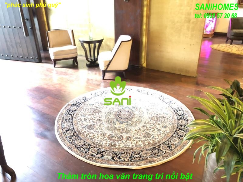 Thảm trang trí sàn làm nổi bật nét đẹp không gian nội thất