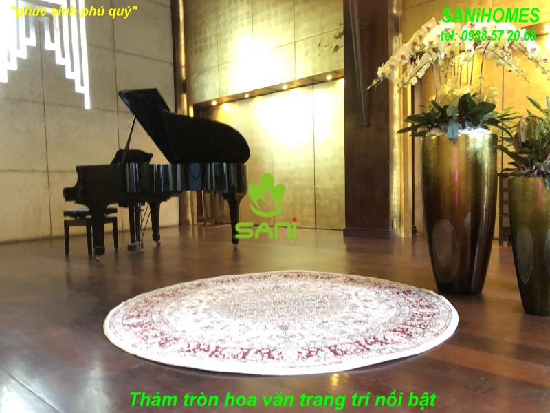 Thảm tròn trang trí khách sàn