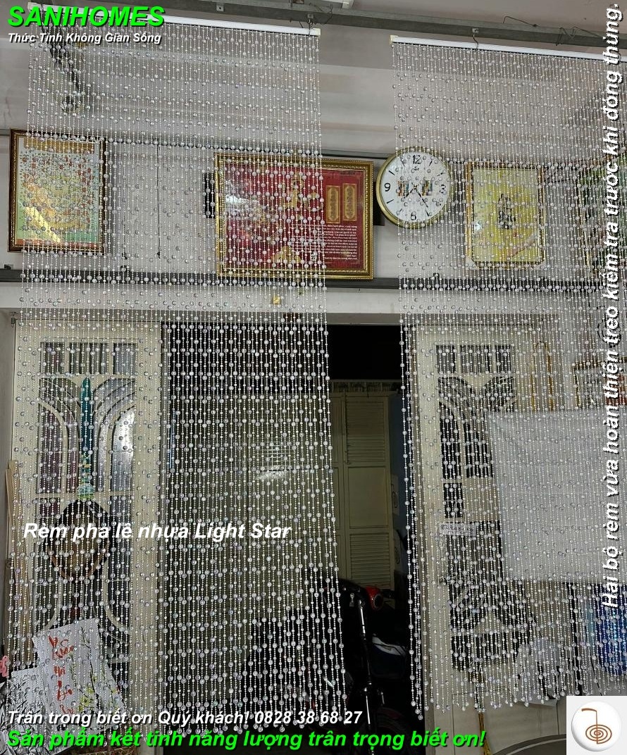 Rèm pha lê nhựa Light Star