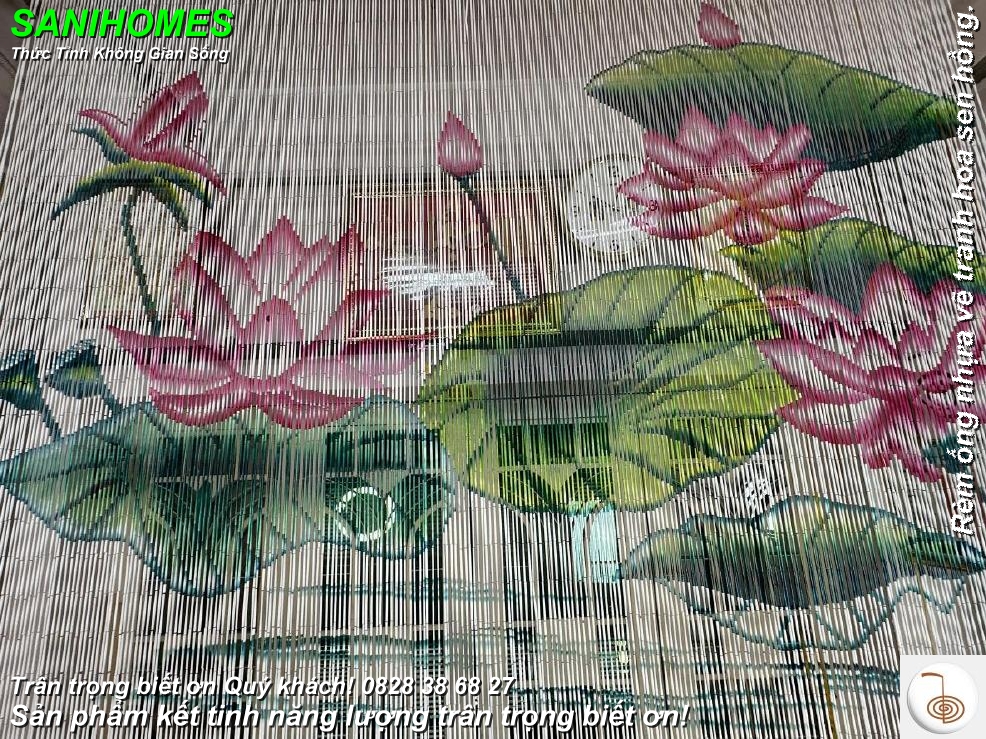 rem ong nhua ve tranh hoa hong 93