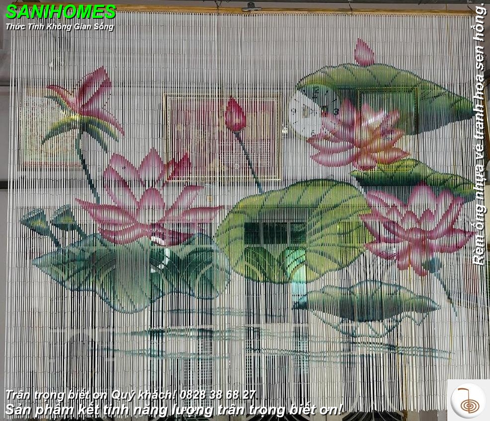 rem ong nhua ve tranh hoa hong 9993
